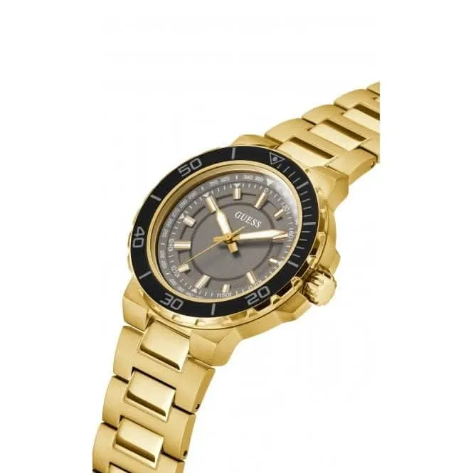 Gents Track Stainless Steel Gold Tone Watch GW0426G2