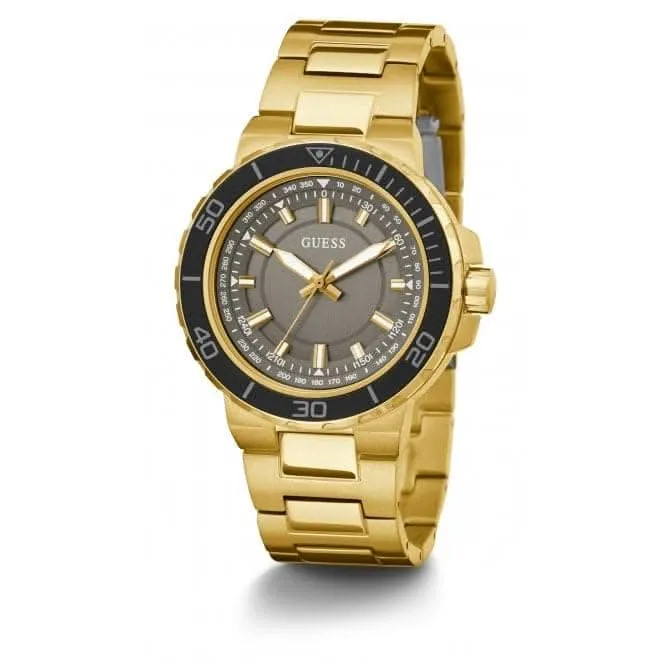 Gents Track Stainless Steel Gold Tone Watch GW0426G2
