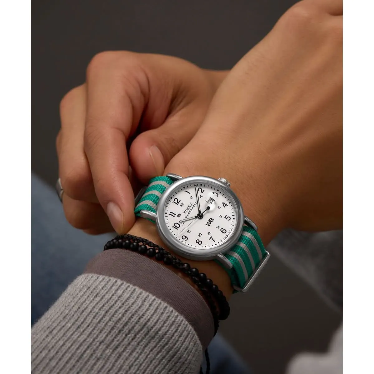 Gents Weekender Main Line Silver Tone Watch TW2Y08800