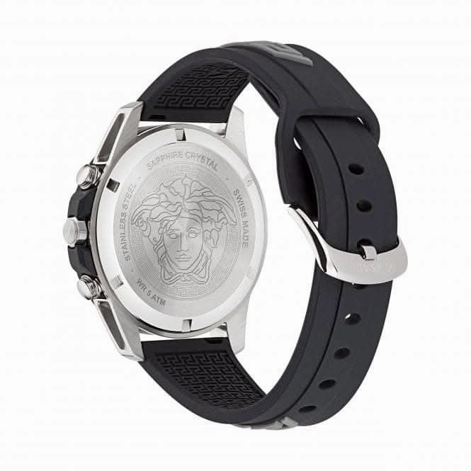 Gents Greca Act Stainless Steel Black Watch VE3J00222