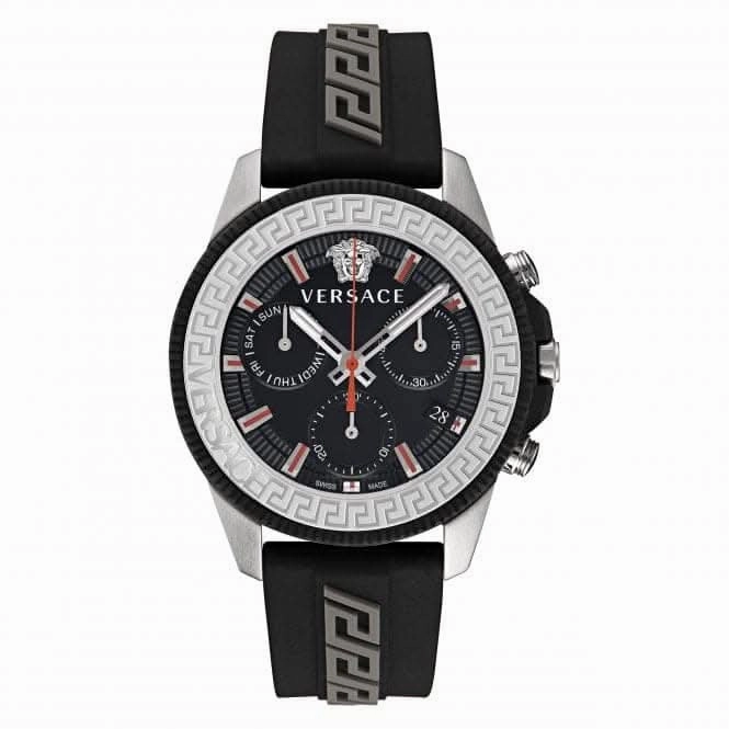 Gents Greca Act Stainless Steel Black Watch VE3J00222