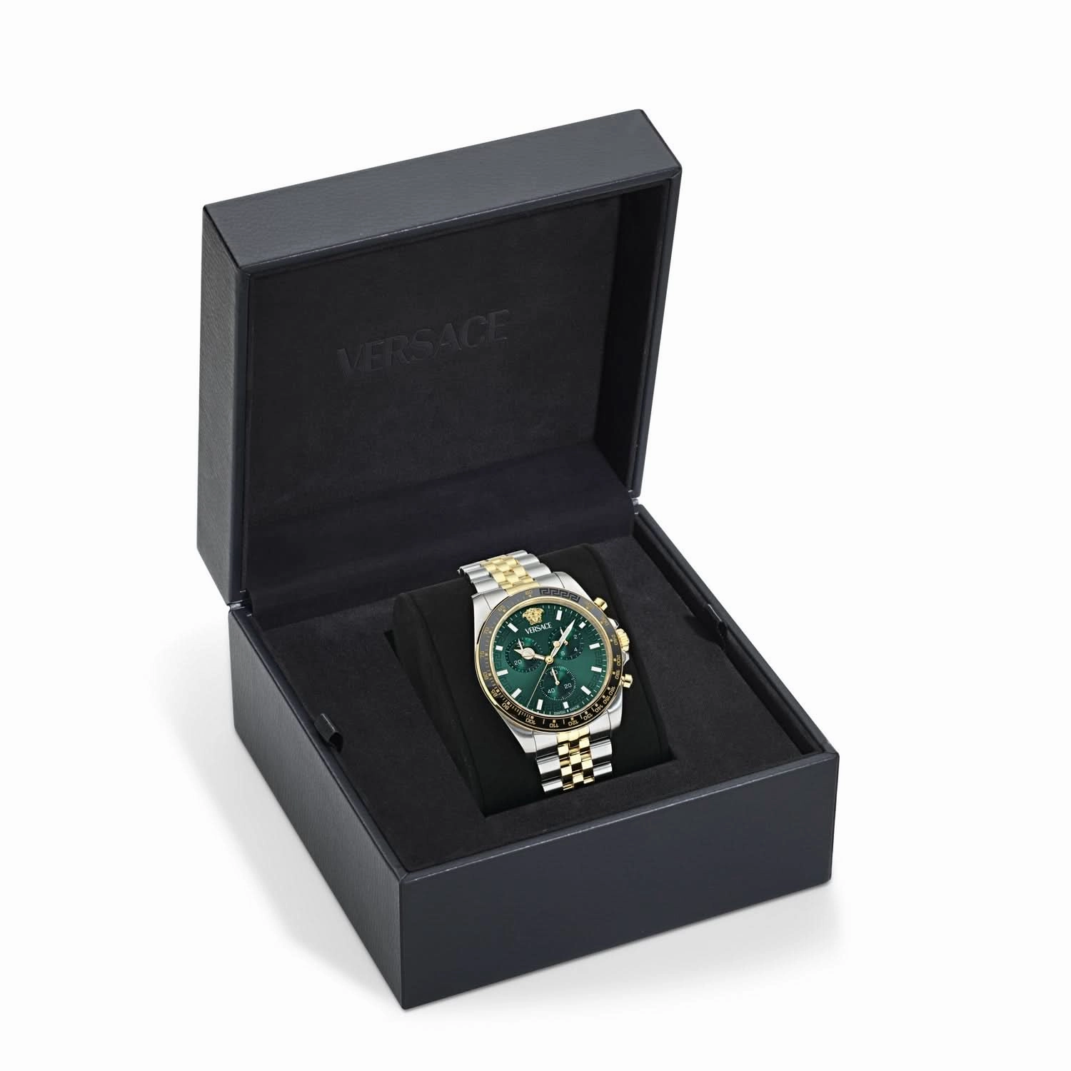 Gents Greca Chr Wave Green Watch VE0H00425