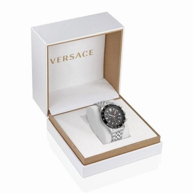 Gents Hellenyium Stainless Steel Black Watch VE2U00322