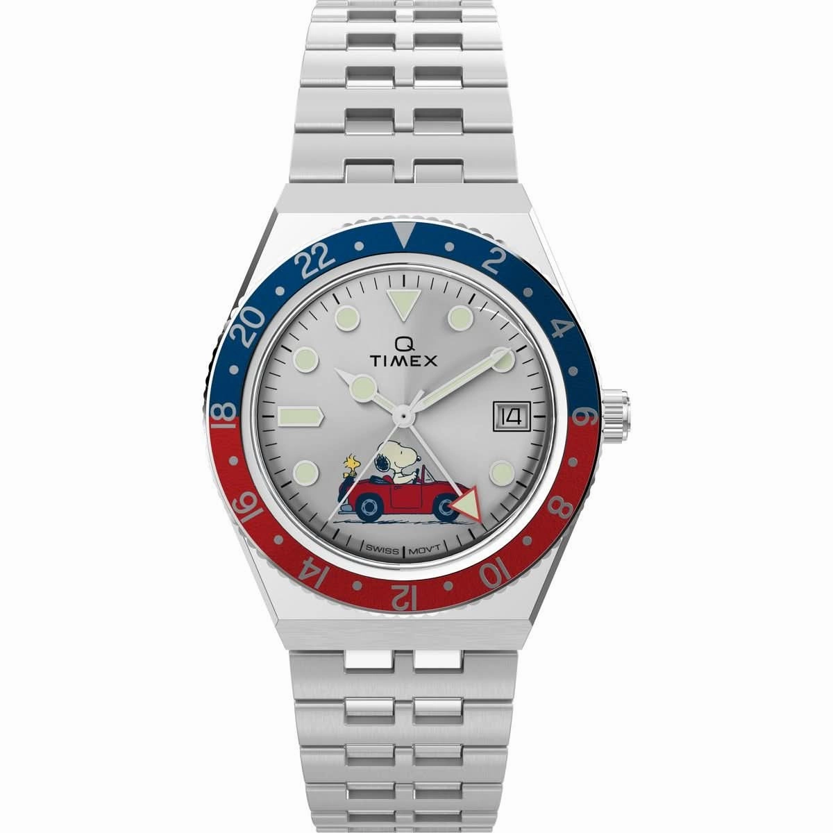 Gents Peanuts Q Timex Stainless Steel Watch TW2W83300