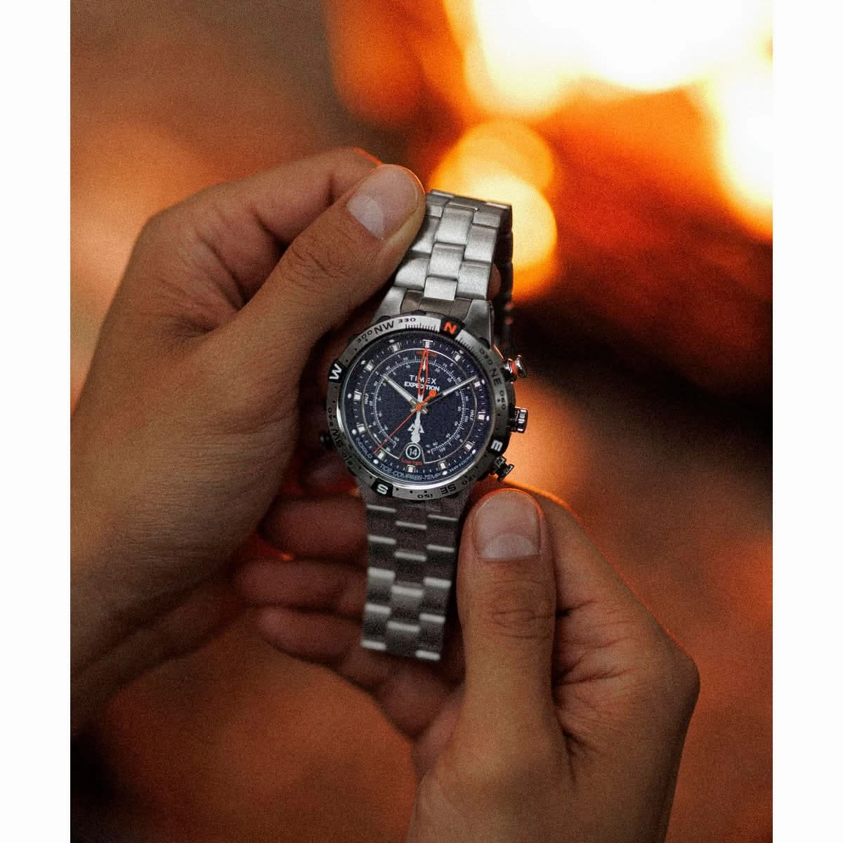 Gents Tide/Temp/Compass Stainless Steel Watch TW2Y12900