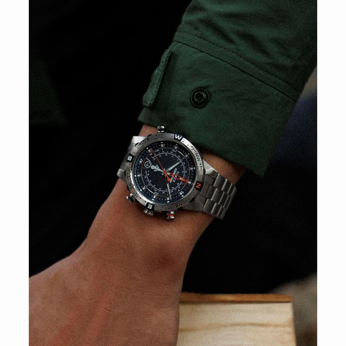 Gents Tide/Temp/Compass Stainless Steel Watch TW2Y12900