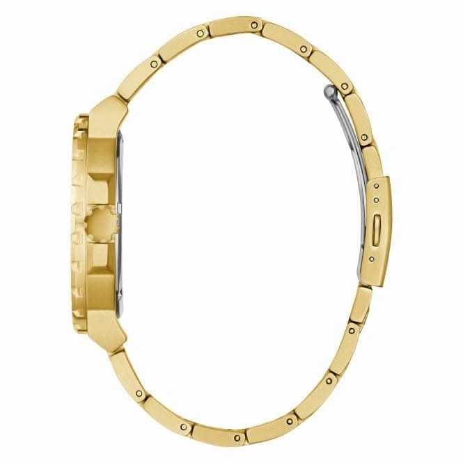 Gents Track Stainless Steel Gold Tone Watch GW0426G2
