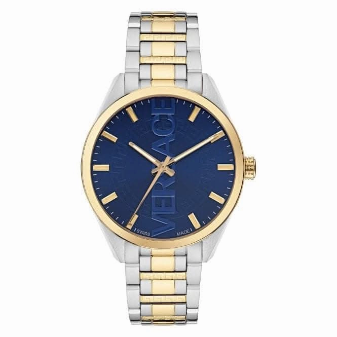 Gents V-Vertical Stainless Steel Blue Watch VE3H00422