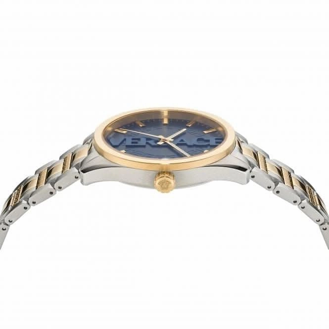 Gents V-Vertical Stainless Steel Blue Watch VE3H00422