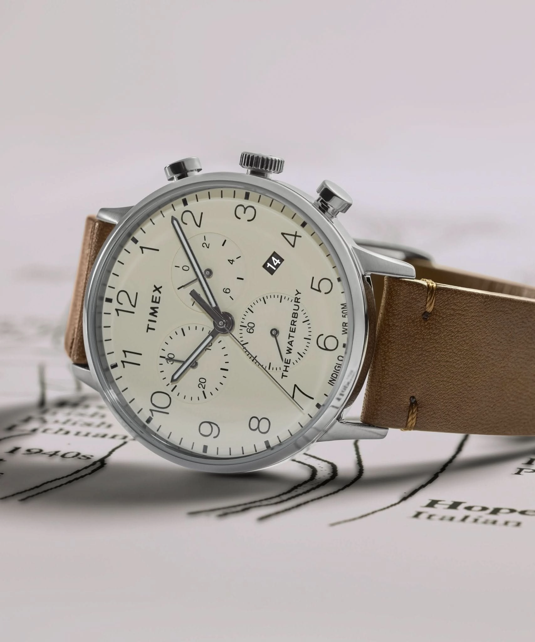 Gents Waterbury Classic Cream Watch TW2W50900
