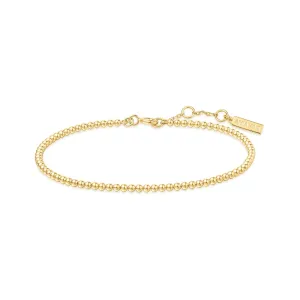 Gold Beaded Bracelet B063-03G Ania Haie Jewellery