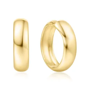 Gold Chubby Large Huggie Hoop Earrings E064-08G Ania Haie Jewellery