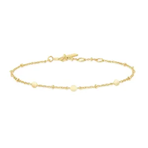 Gold Disc Station Bracelet B063-01G Ania Haie Jewellery