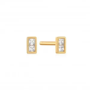 Gold Glam Mini Stud Earrings E037-02G Ania Haie Jewellery