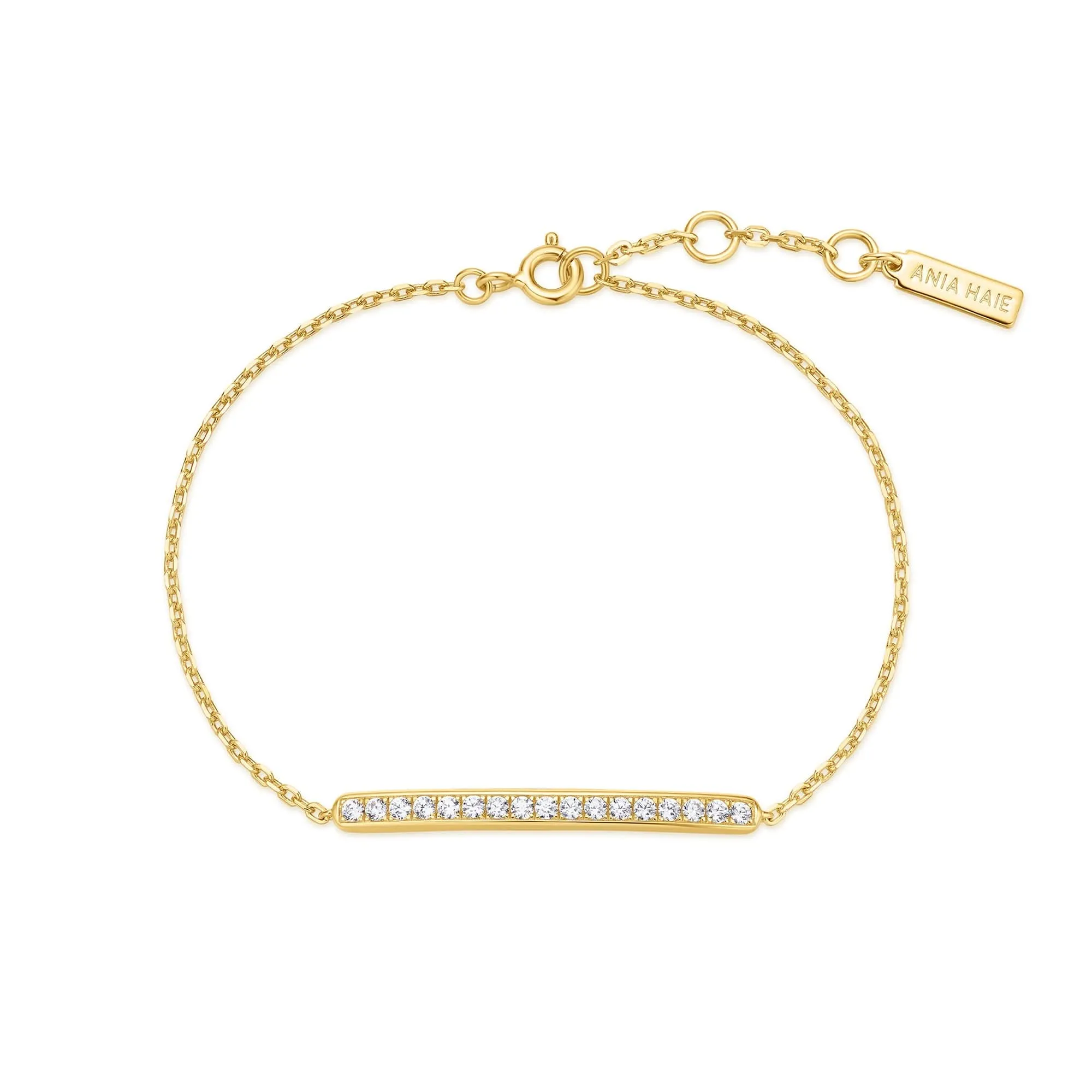 Gold Pavé Bar Bracelet B062-02G Ania Haie Jewellery