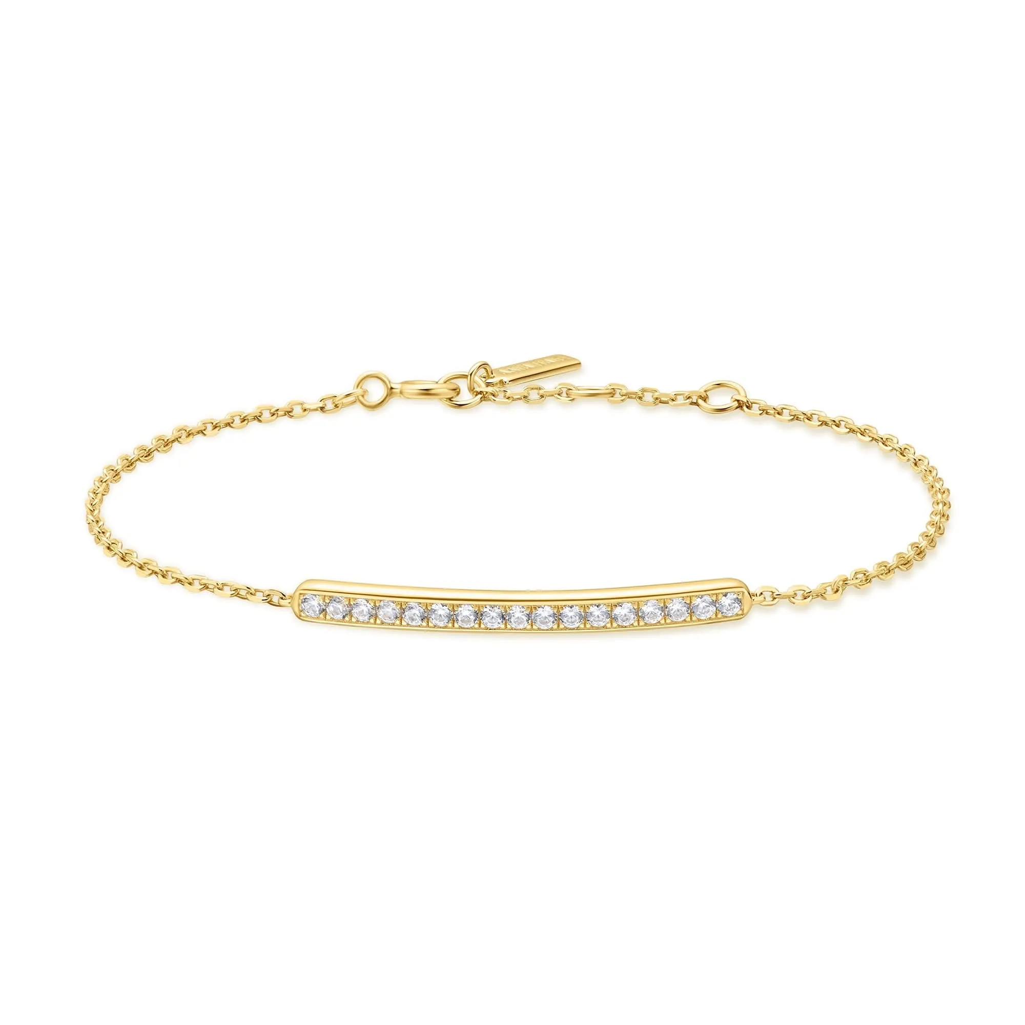 Gold Pavé Bar Bracelet B062-02G Ania Haie Jewellery