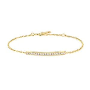 Gold Pavé Bar Bracelet B062-02G Ania Haie Jewellery