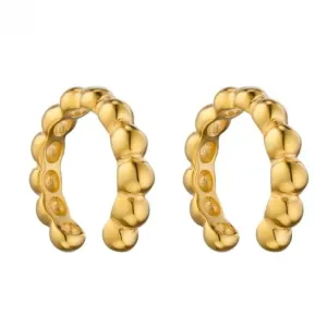 Gold Plated Ball Ear Cuffs C167 Beginnings Jewellery