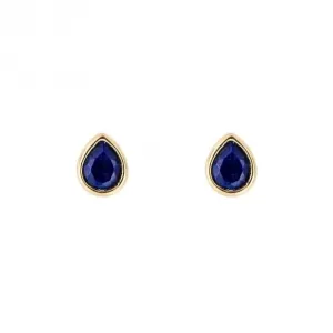 Gold Plated Birthstone September Lapis Lazuli Earrings E6210 Beginnings Jewellery