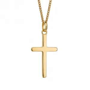 Gold Plated Cross Pendant P5270 Beginnings Jewellery