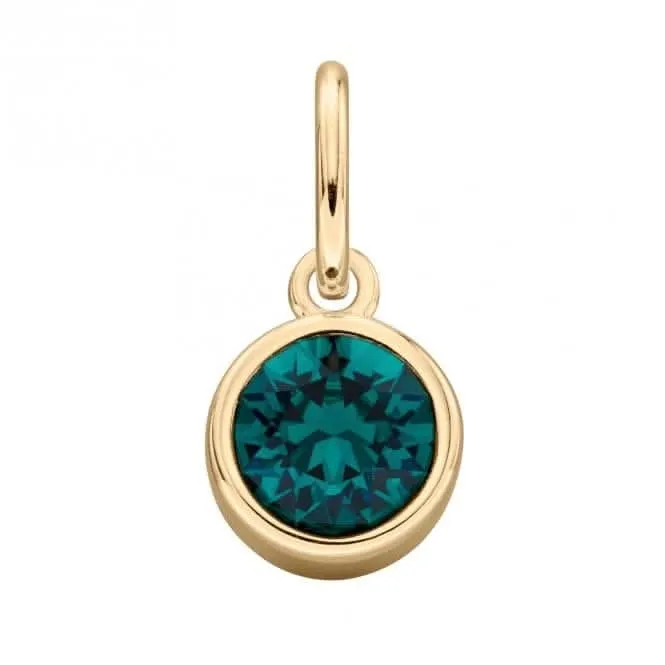 Gold Plated Emerald Swarovski Crystal Pendant Beginnings Jewellery