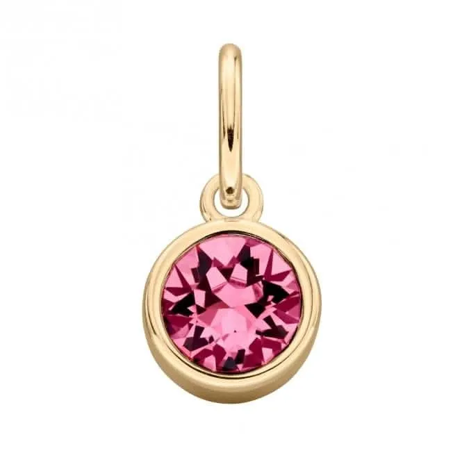 Gold Plated Rose Swarovski Crystal Pendant Beginnings Jewellery