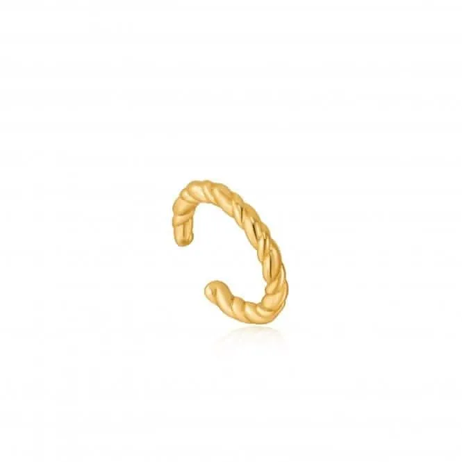 Gold Rope Ear Cuff E036-06G Ania Haie Jewellery