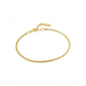 Gold Snake Chain Bracelet B038-02G Ania Haie Jewellery