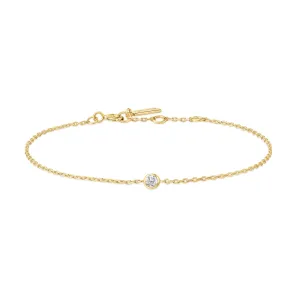 Gold Sparkle Bezel Bracelet B062-01G Ania Haie Jewellery