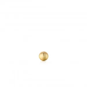 Gold Sphere Barbell Single Earring E035-02G Ania Haie Jewellery