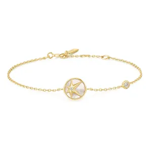 Gold Star Mother-of-Pearl Bracelet B065-02G Ania Haie Jewellery