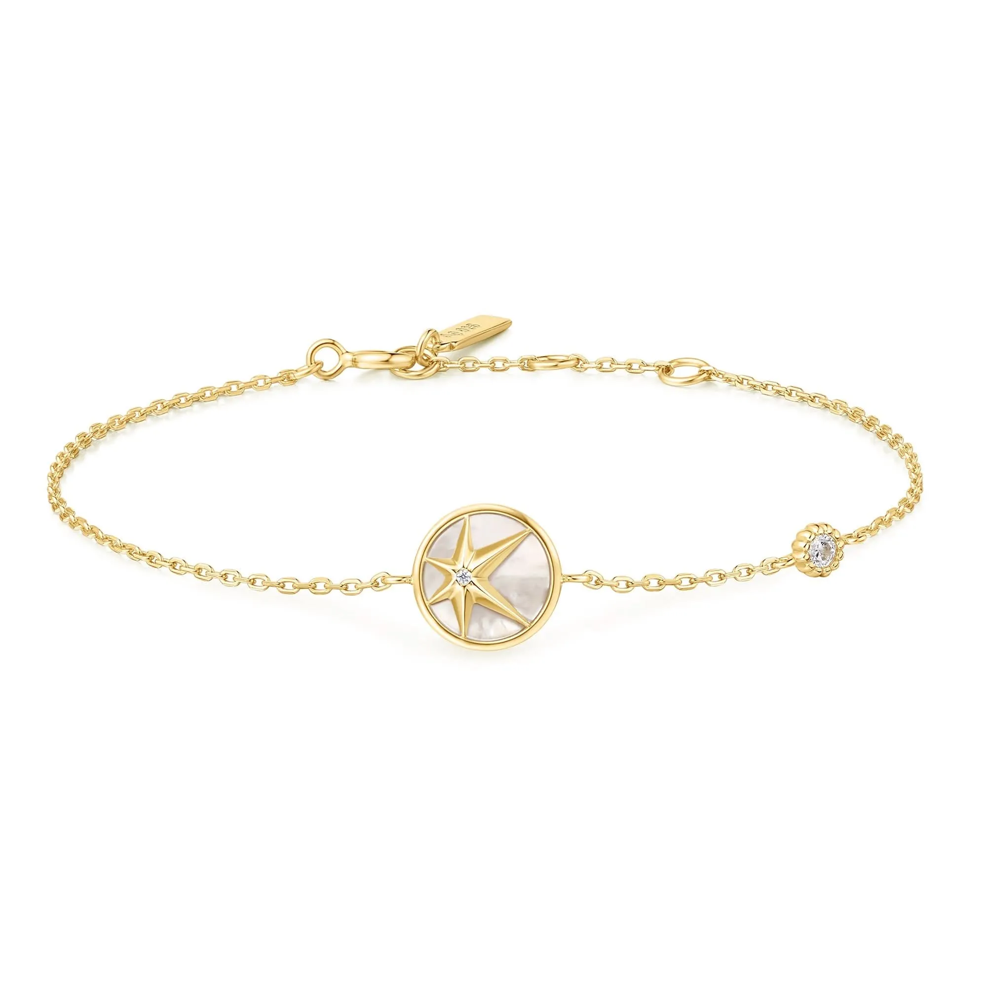 Gold Star Mother-of-Pearl Bracelet B065-02G Ania Haie Jewellery