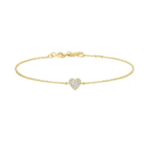 Gold Sweetheart Pavé Bracelet B064-01G Ania Haie Jewellery