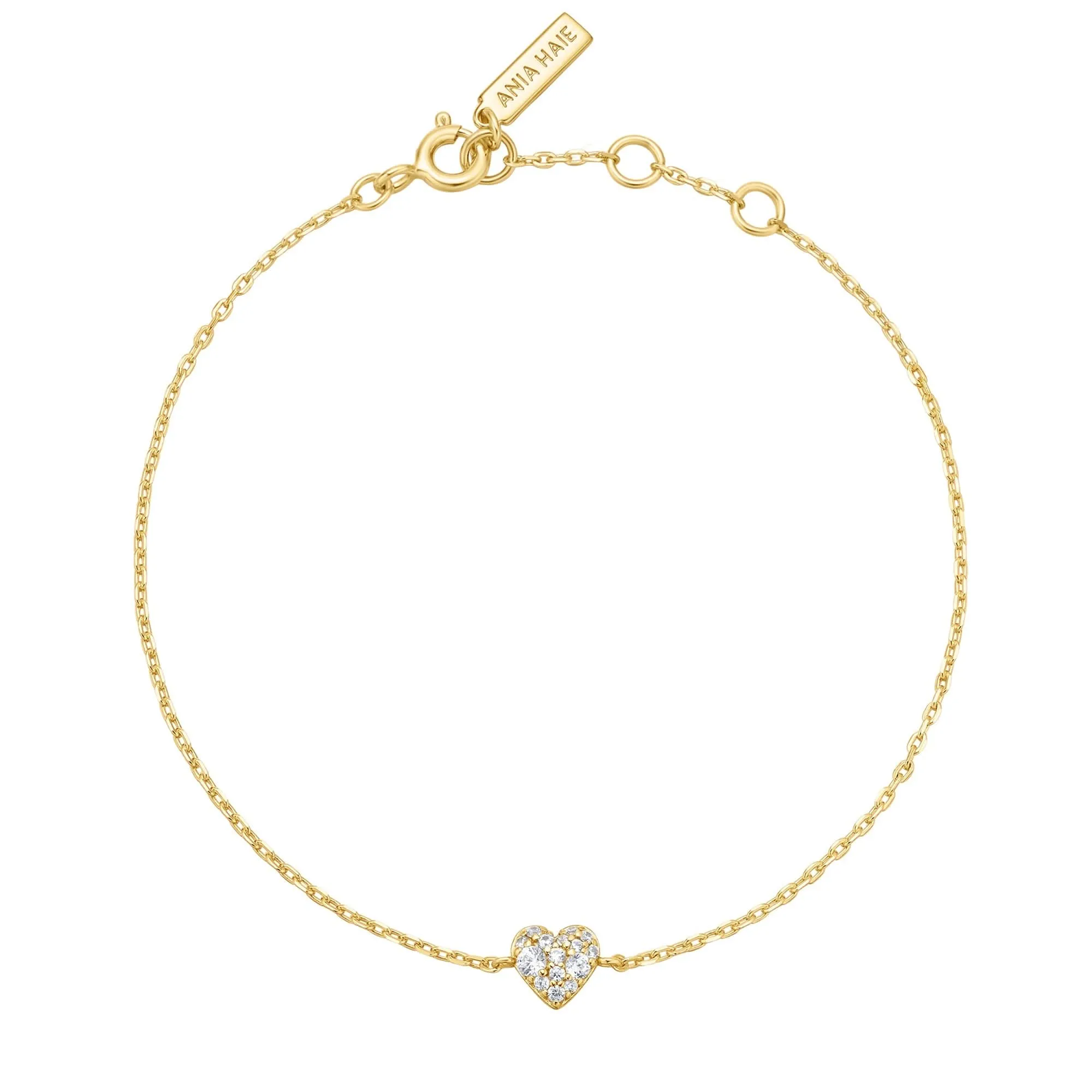 Gold Sweetheart Pavé Bracelet B064-01G Ania Haie Jewellery