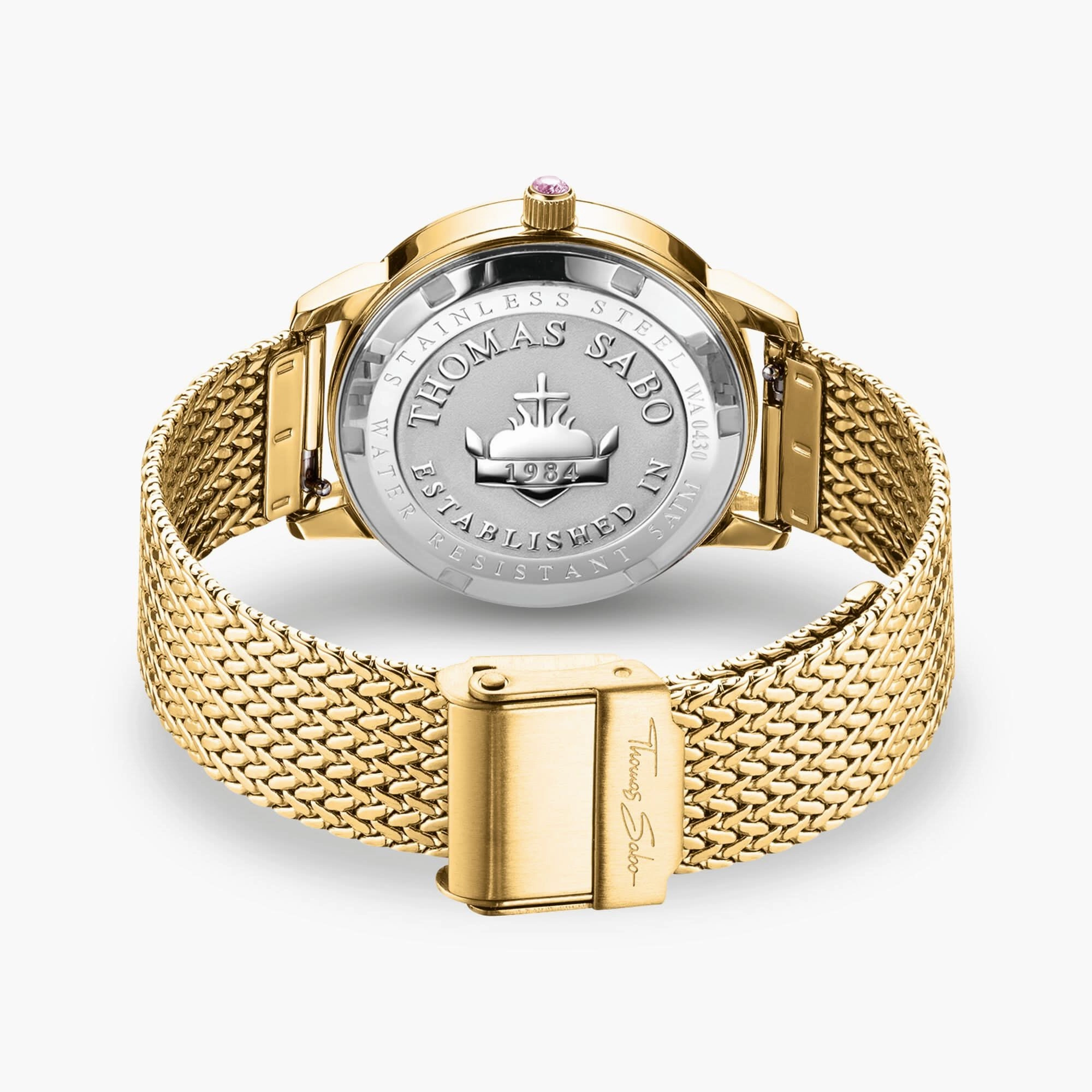 Gold-Coloured Women's Butterfly Watch WA0430-291-207