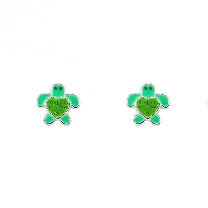 Green Turtle Studs A2084 Beginnings Jewellery