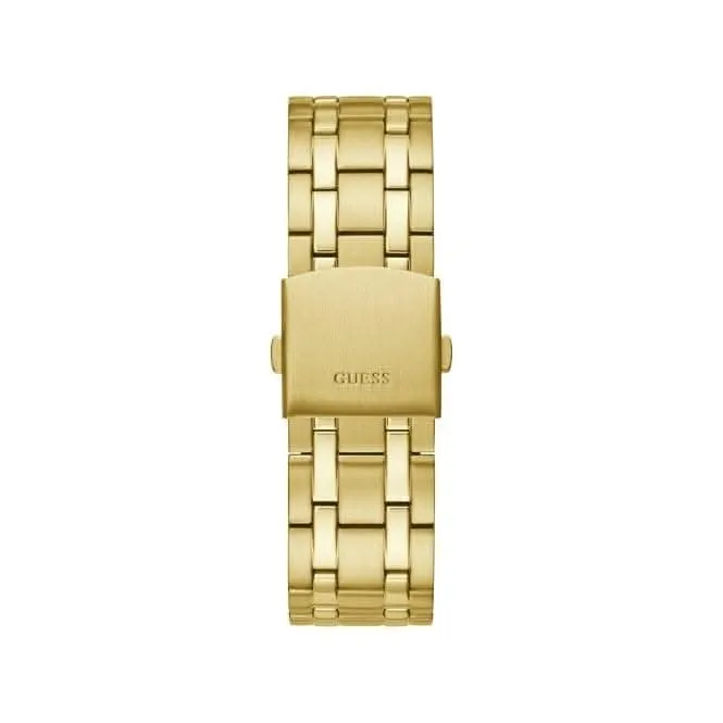 Guess Continental Mens Sport Gold Stainless Steel Watch GW0260G2