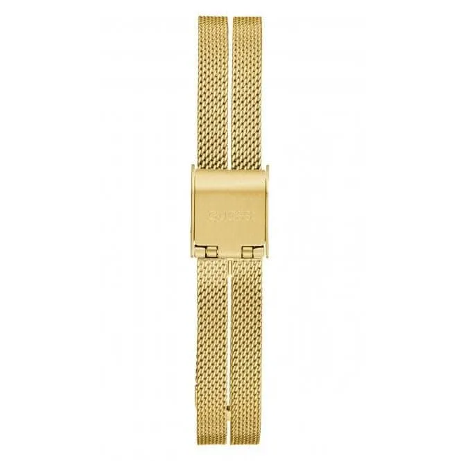 Guess Ladies Array Stainless Steel Mesh Gold Tone Watch GW0471L2