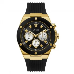 Guess Mens Sport Stainless Steel Black Watch GW0057G1