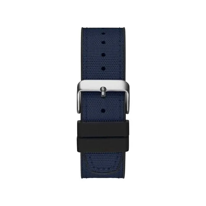 Guess North Mens Sport Silver Stainless Steel Watch GW0328G1