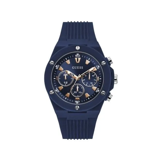 Guess Poseidon Mens Sport Blue Polycarbonate Watch GW0268G3