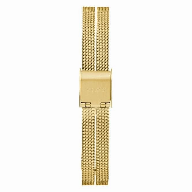Guess Ladies Array Stainless Steel Mesh Gold Tone Watch GW0471L2