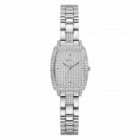 Guess Ladies Brilliant Silver Tone Watch GW0611L1