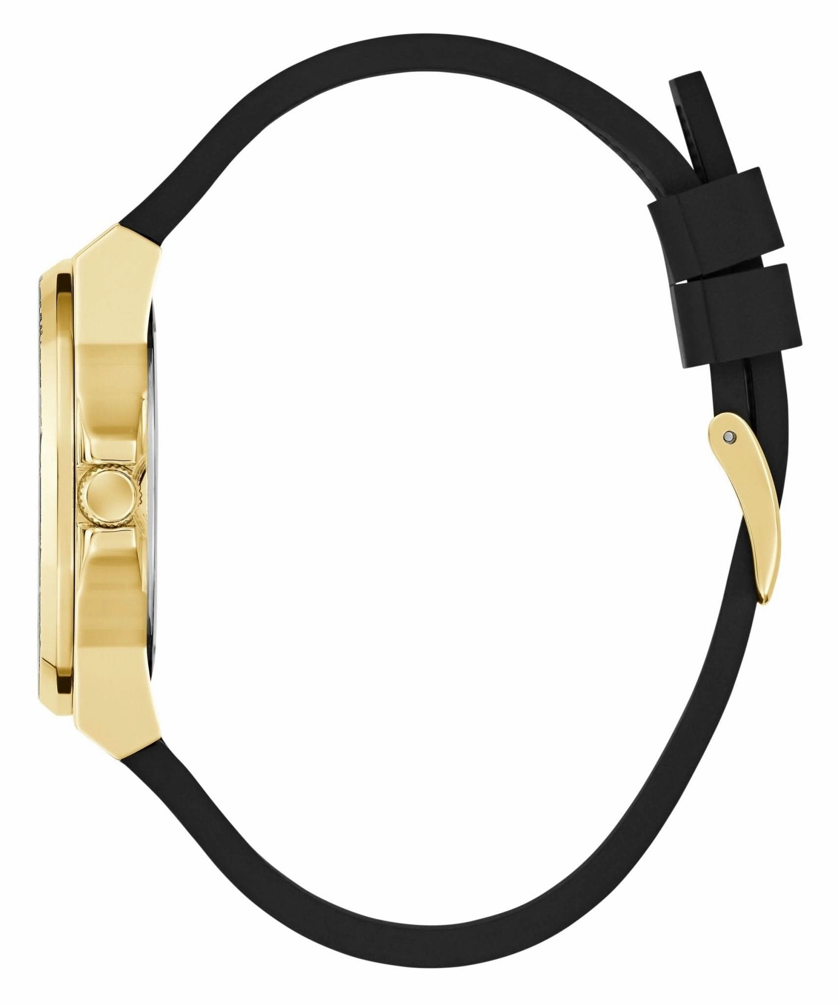 Guess Ladies Calaverta Gold Tone Silicone Watch GW0754L1
