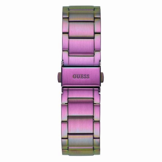Guess Ladies Crown Jewel Stainless Steel Iridescent Watch GW0410L4