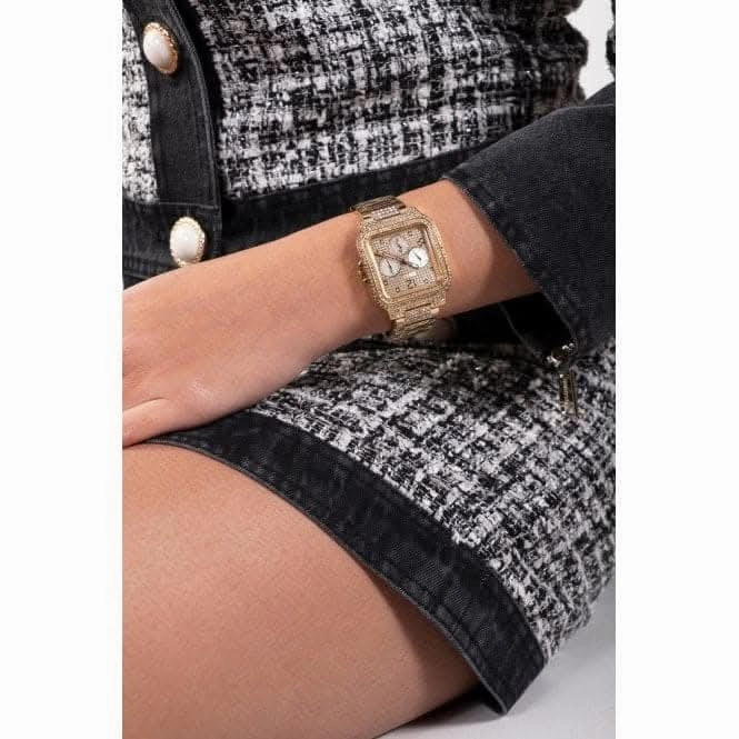 Guess Ladies Deco Stainless Steel Gold Tone Watch GW0472L2