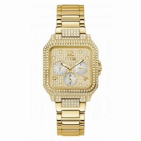 Guess Ladies Deco Stainless Steel Gold Tone Watch GW0472L2