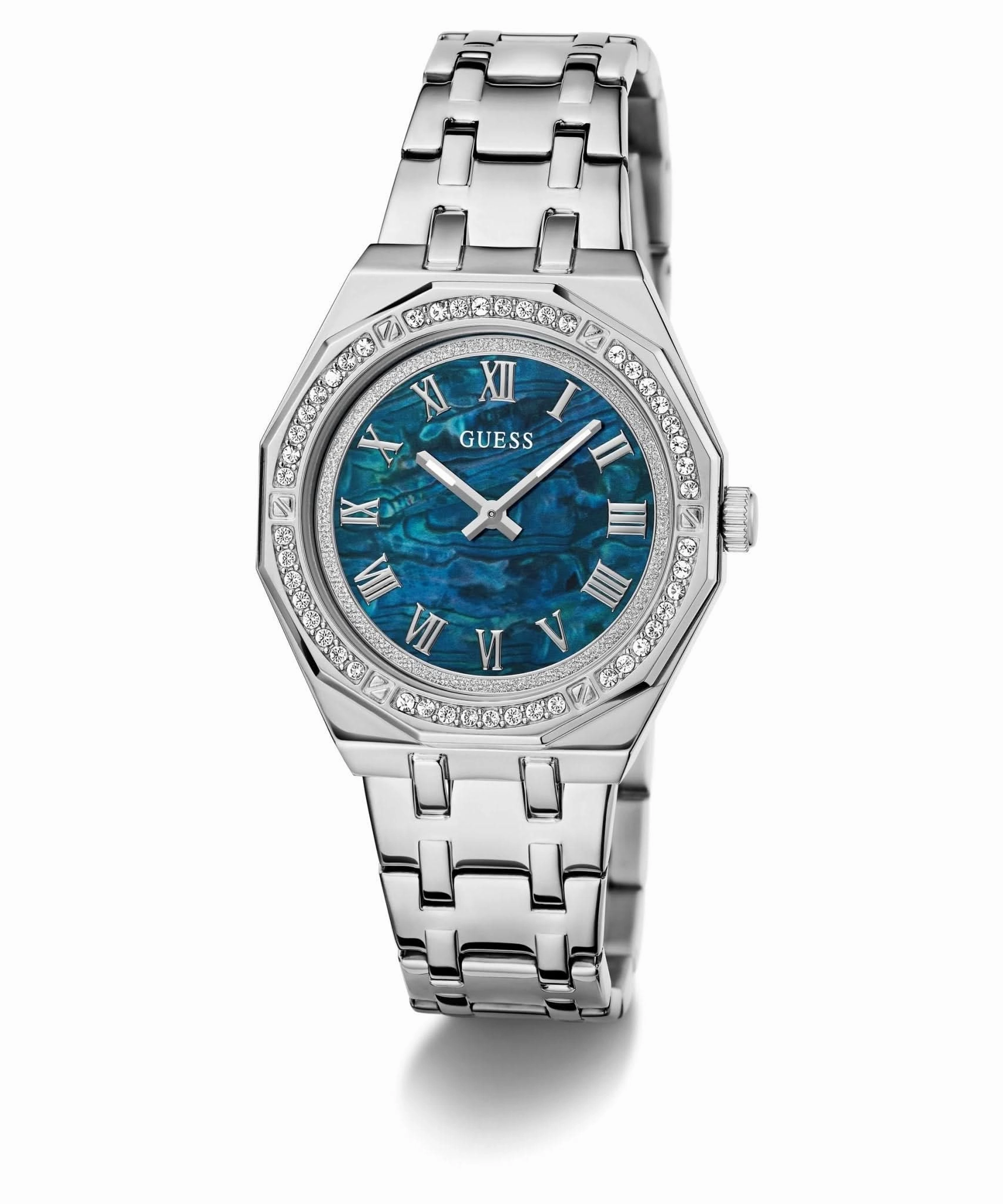 Guess Ladies Desire Silver Tone Stainless Steel Watch GW0770L1