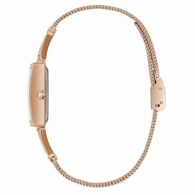 Guess Ladies Grace Stainless Steel Mesh Rose Gold Watch GW0400L3