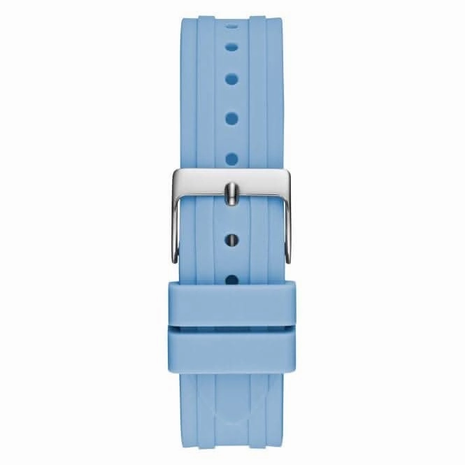 Guess Ladies Heiress Silicone Silver Watch GW0407L1